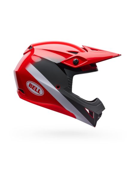 Casque cross Bell MX-10 Mips Aviator - Rouge Noir