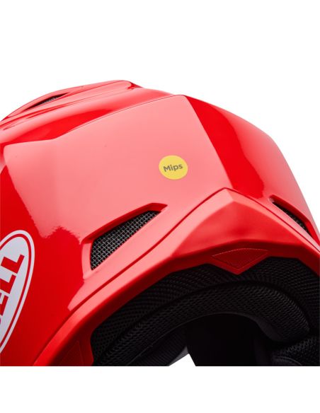 Casque cross Bell MX-10 Mips Aviator - Rouge Noir