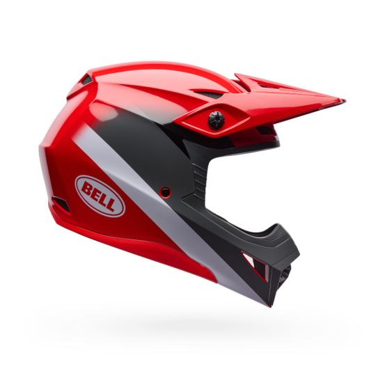 Casque cross Enfant Bell MX-10 Mips Aviator - Rouge Noir