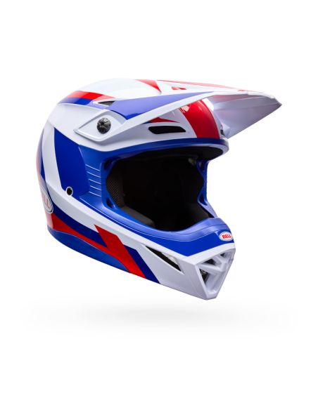 Casque cross Enfant Bell MX-10 Mips Dyno - Rouge Blanc
