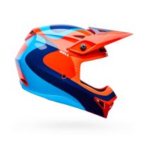 Casque cross Enfant Bell MX-10 Mips Wave - Orange Bleu 2