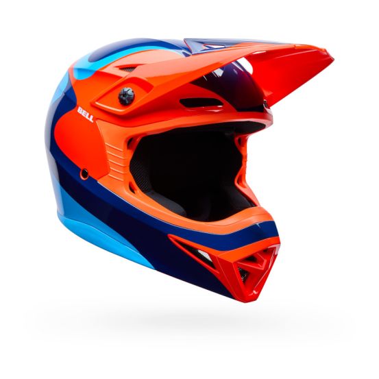 Casque cross Enfant Bell MX-10 Mips Wave - Orange Bleu