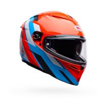 Casque intégral Bell Lithium Nova - Orange Bleu