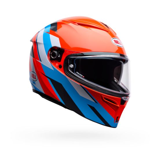 Casque intégral Bell Lithium Nova - Orange Bleu