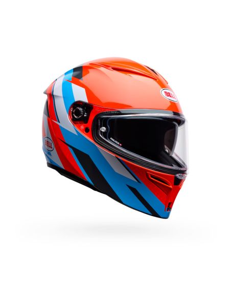 Casque intégral Bell Lithium Nova - Orange Bleu