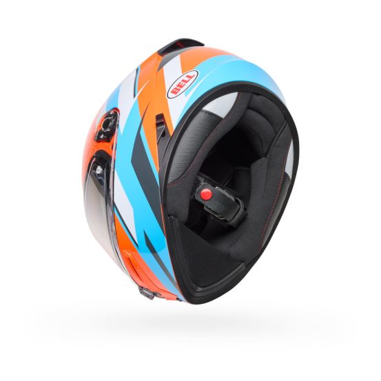 Casque intégral Bell Lithium Nova - Orange Bleu