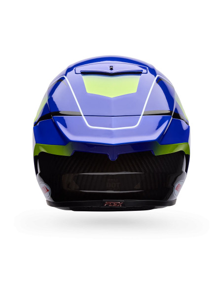 Casque intégral Bell Racestar DLX Flex Grid - Bleu Jaune