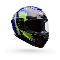 Casque intégral Bell Racestar DLX Flex Grid - Bleu Jaune