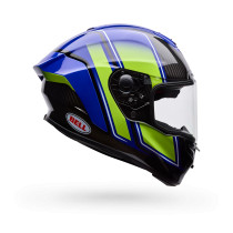 Casque intégral Bell Racestar DLX Flex Grid - Bleu Jaune 2