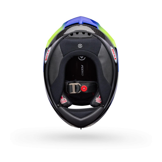 Casque intégral Bell Racestar DLX Flex Grid - Bleu Jaune