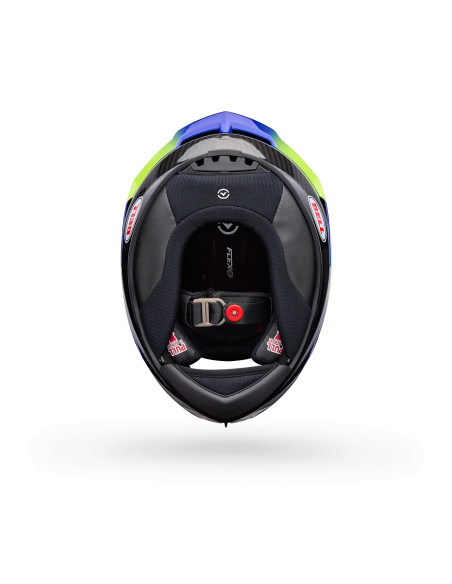 Casque intégral Bell Racestar DLX Flex Grid - Bleu Jaune