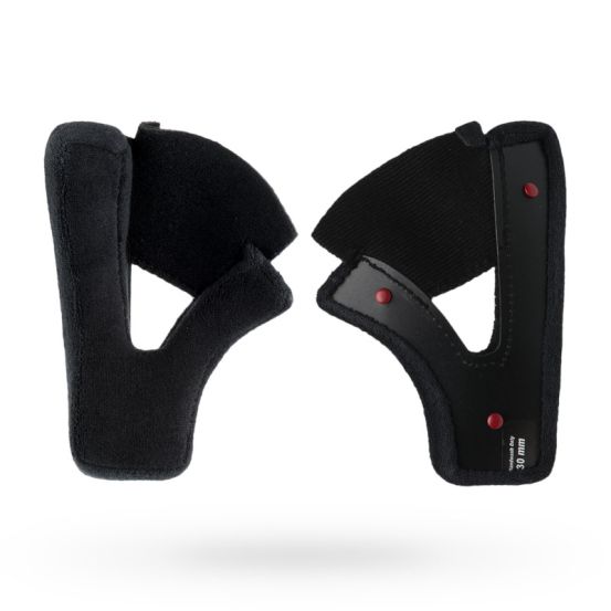 Mousses de joues textile Bell Moto-3 20 mm - Noir