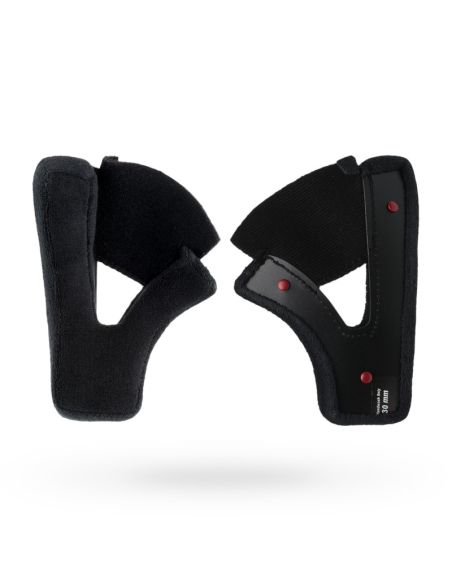 Mousses de joues textile Bell Moto-3 20 mm - Noir