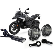 Pack éclairage feux additionnels led DENALI D7 Pro CANsmart supports pare-carter BMW R 1300 GS 2024-2025 - GSA 2025-2026