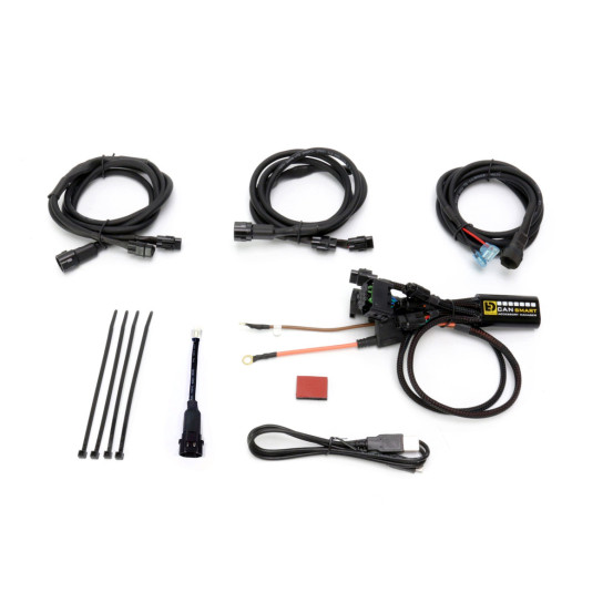 Pack éclairage feux additionnels led DENALI D7 Pro CANsmart supports pare-carter HONDA Africa Twin 1100/Adventure 2020-2025