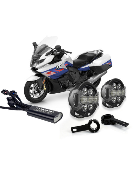 Pack éclairage feux additionnels led DENALI D7 Pro CANsmart supports pare-carter BMW