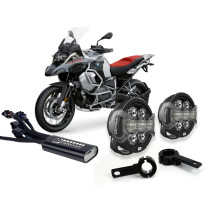 Pack éclairage feux additionnels led DENALI D7 Pro CANsmart supports pare-carter BMW R1250 GS / GSA / RT / RS 2019-2023
