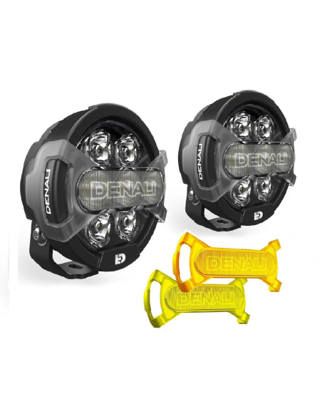Pack éclairage feux additionnels led DENALI D7 Pro CANsmart supports pare-carter BMW R1250 GS / GSA / RT / RS 2019-2023