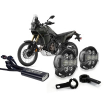 Pack éclairage feux additionnels led DENALI D7 Pro CANsmart supports pare-carter YAMAHA 700 Tenere - Rally  - World Raid