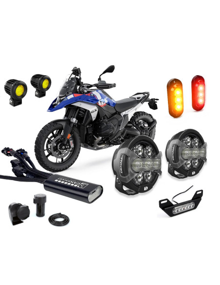 Pack éclairage feux additionnels led DENALI Ultimate CANsmart BMW R 1300 GS