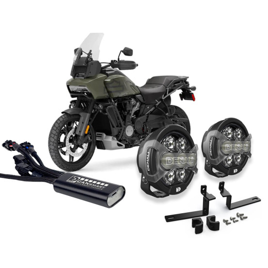 Pack éclairage feux additionnels led DENALI D7 Pro CANsmart HARLEY DAVIDSON Pan America 1250 2021-2024