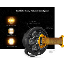 Pack éclairage feux additionnels led DENALI D7 PRO avec contrôleur DialDim et supports pare-carter universel 2