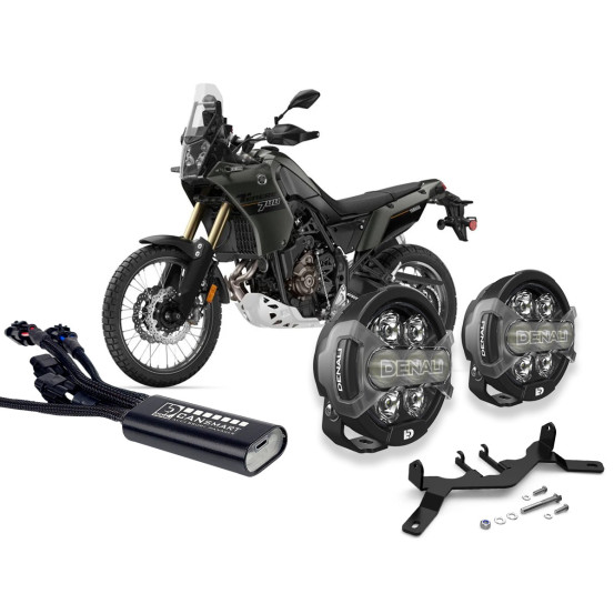 Pack éclairage feux additionnels led DENALI D7 Pro CANsmart YAMAHA Tenere 700 2019-2024
