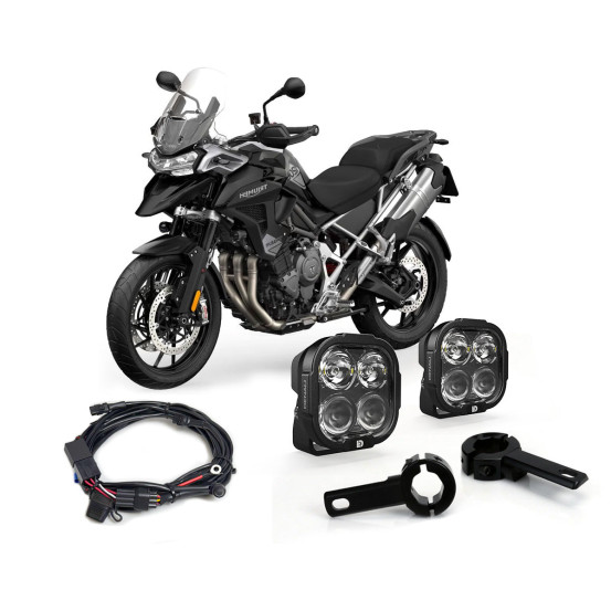Pack éclairage feux additionnels led DENALI DL4 TRIUMPH Tiger 900 2021-2025 - 1200 2022-2025