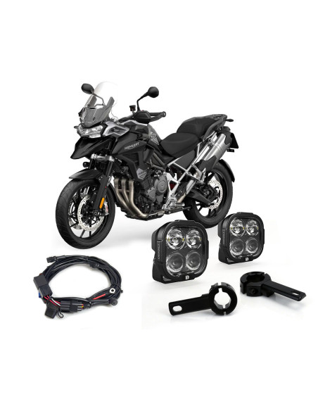 Pack éclairage feux additionnels led DENALI DL4 TRIUMPH Tiger 900 2021-2025 - 1200 2022-2025