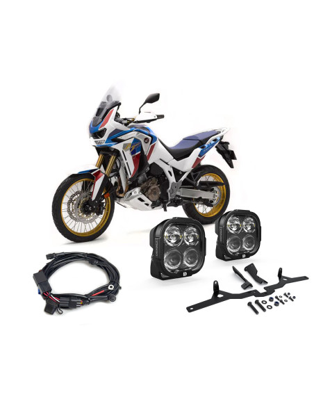 Pack éclairage feux additionnels led DENALI DL4 HONDA Africa Twin 1100 Adventure Sports ES 2020-2025