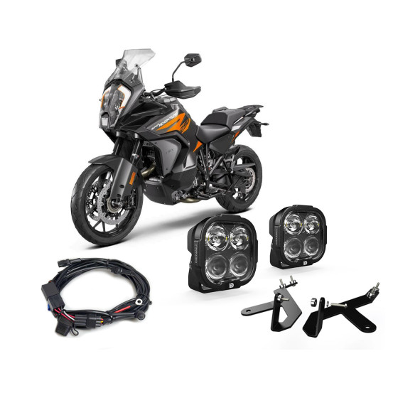 Pack éclairage feux additionnels led DENALI DL4 KTM 1050 - 1090 - 1190 - 1290 Adventure