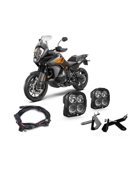 Pack éclairage feux additionnels led DENALI DL4 KTM 1050 - 1090 - 1190 - 1290 Adventure