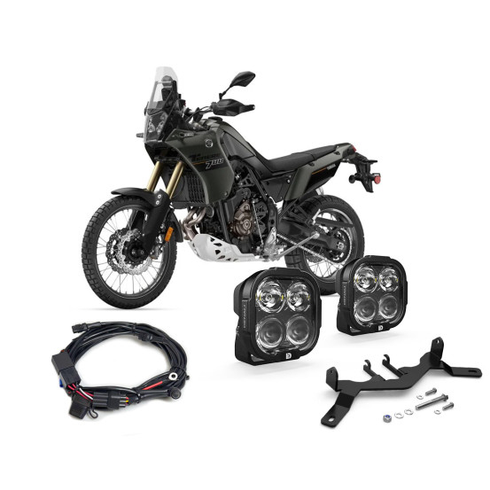 Pack éclairage feux additionnels led DENALI DL4 YAMAHA 700 Tenere 2019-2024