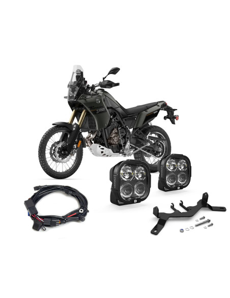 Pack éclairage feux additionnels led DENALI DL4 YAMAHA 700 Tenere 2019-2024