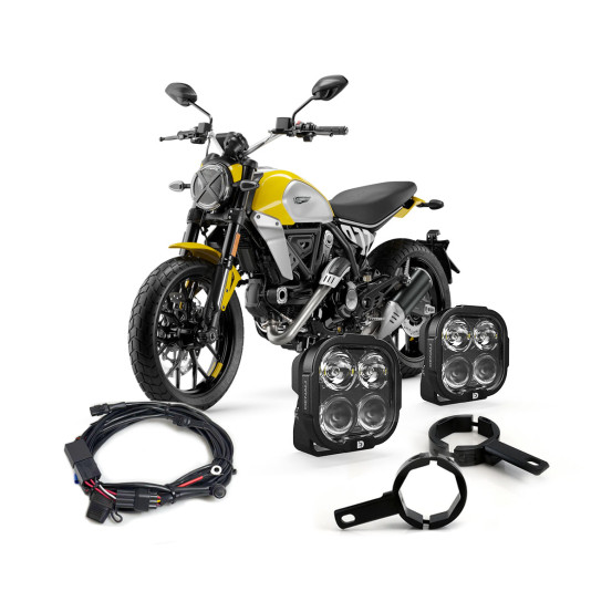 Pack éclairage feux additionnels led DENALI DL4 DUCATI Scrambler 800 2015-2025 / 1100 2018-2025