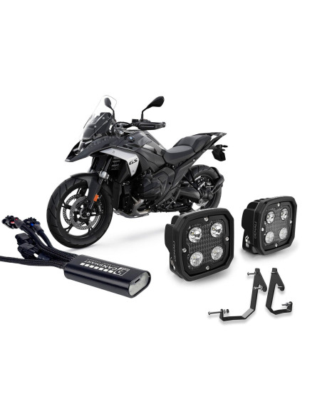 Pack éclairage feux additionnels led DENALI D4 CANsmart BMW R 1300 GS 2024-2025