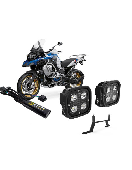 Pack éclairage feux additionnels led DENALI D4 CANsmart BMW R 1250 GS Adventure 2019-2024