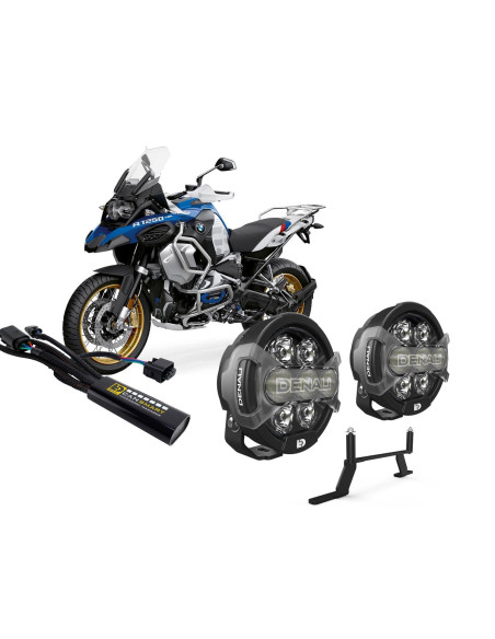Pack éclairage feux additionnels led DENALI D7 Pro CANsmart BMW R 1250 GS Adventure 2019-2024
