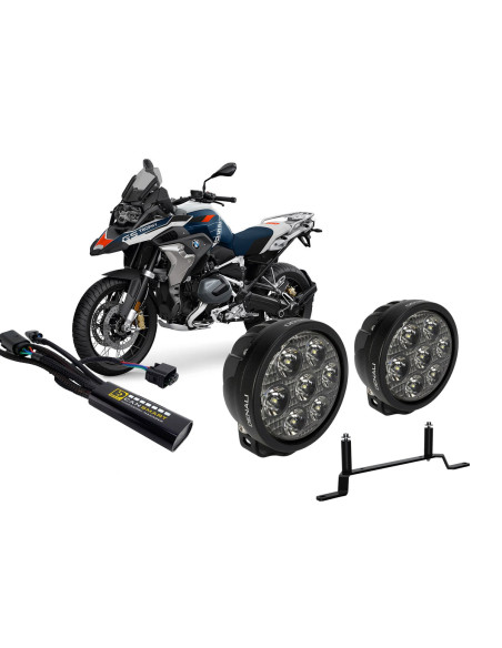 Pack éclairage feux additionnels led DENALI D7 CANsmart BMW R 1250 GS 2019-2024