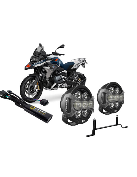 Pack éclairage feux additionnels led DENALI D7 Pro CANsmart BMW R 1250 GS 2019-2023 - R 1200 GS 2013-2018