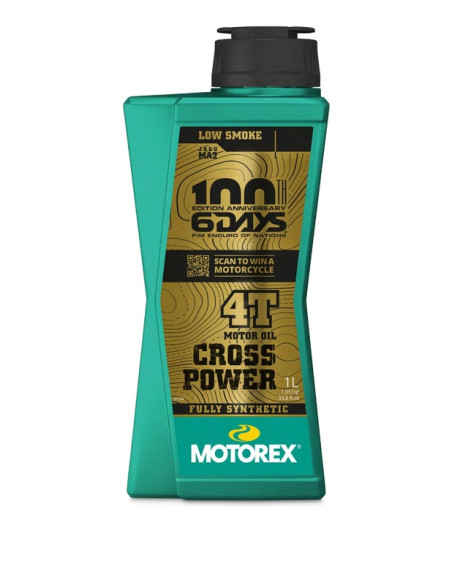 Huile moteur 4T MOTOREX cross power 10w50 1 litre - Limited Edition