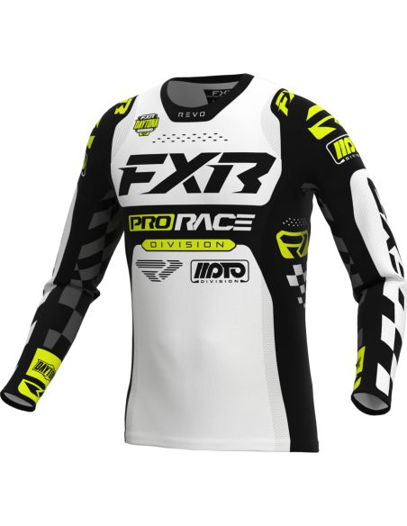 Maillot cross FXR 26.5 Revo Daytona - Blanc Jaune