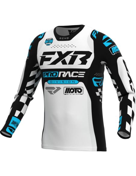 Maillot cross FXR 26.5 Revo Daytona - Blanc Bleu