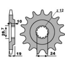 Pignon Acier PBR KAWASAKI 1100 GPZ RX 1986-1989 (Pas de chaine 530)