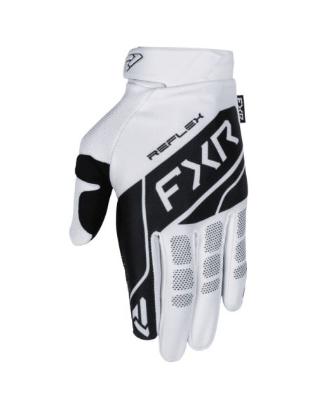 Gants cross FXR 26.5 Reflex Dual - Blanc Noir