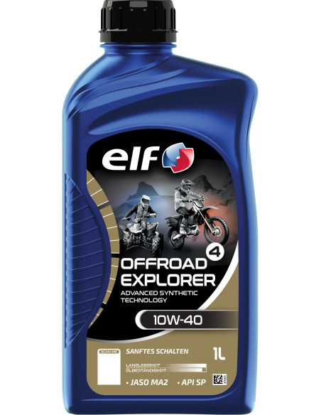 Huille moteur 10W40 ELF Off Road 4 EXPLORER 100% synthétique - 1 litre
