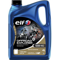 Huille moteur 10W40 ELF Off Road 4 EXPLORER 100% synthétique - 4 litres