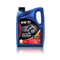 Huille moteur 10W50 ELF 4 RACER 100% synthétique - 4 litres