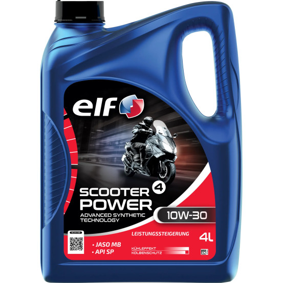 Huille moteur 10W30 ELF Scooter 4 POWER ADV semi-synthétique - 4 litres