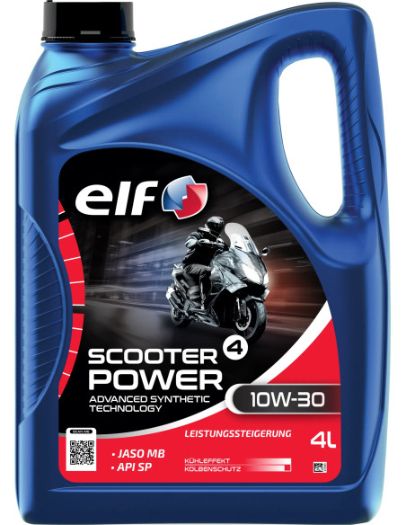 Huille moteur 10W30 ELF Scooter 4 POWER ADV semi-synthétique - 4 litres